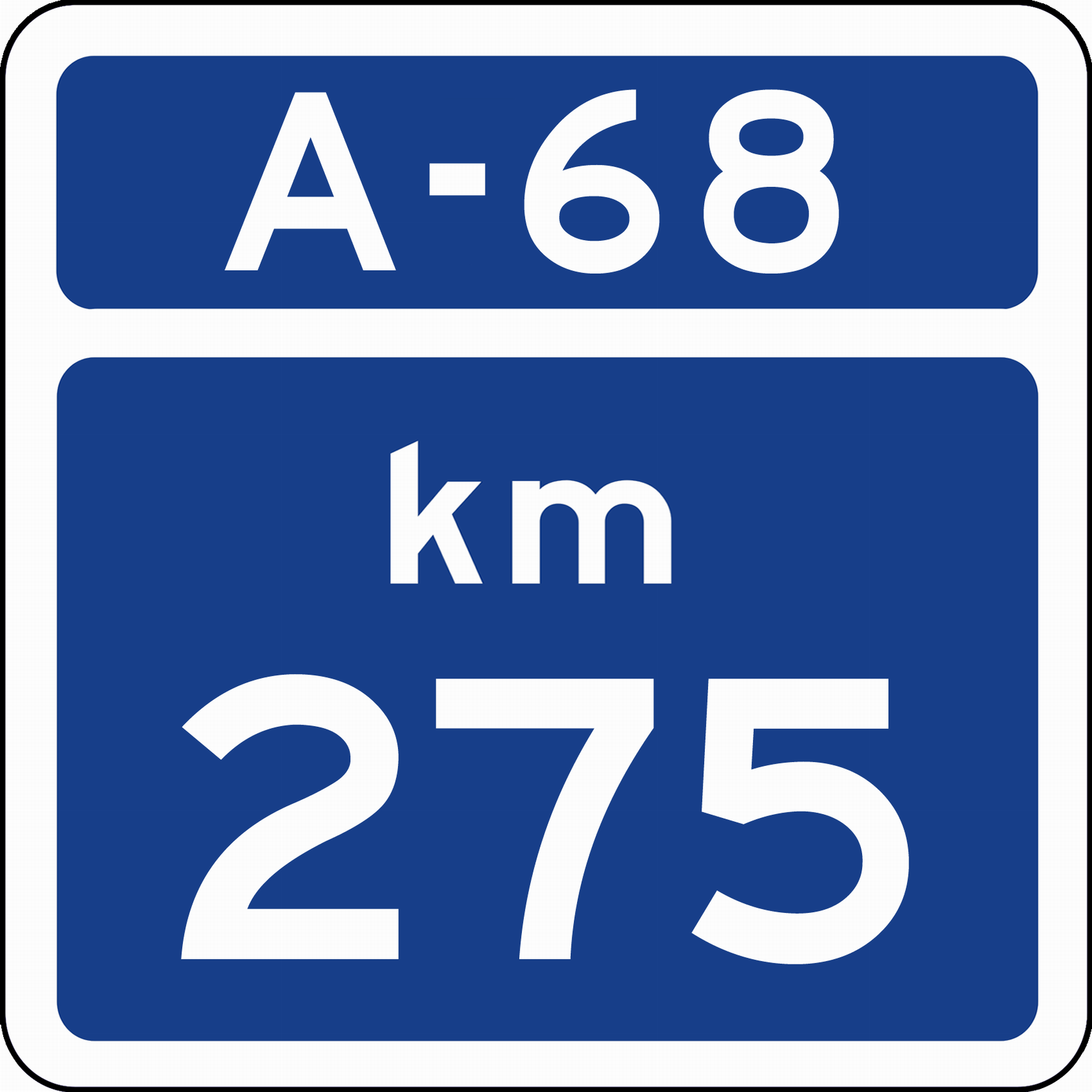 S-570 Hito kilométrico en autopista y autovía